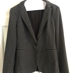 Tahari black and white jacket